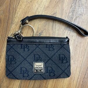 Dooney & Bourke Gray Monogram Wristlet